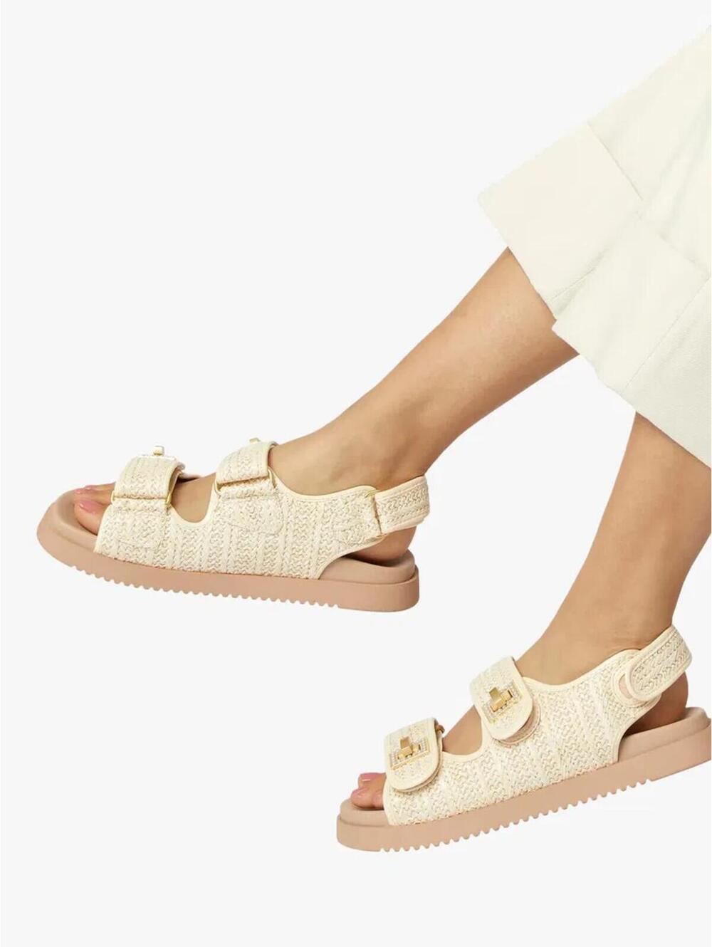 $135 DUNE London Lockstockk Fisherman Style Woven Summer Sandals 39